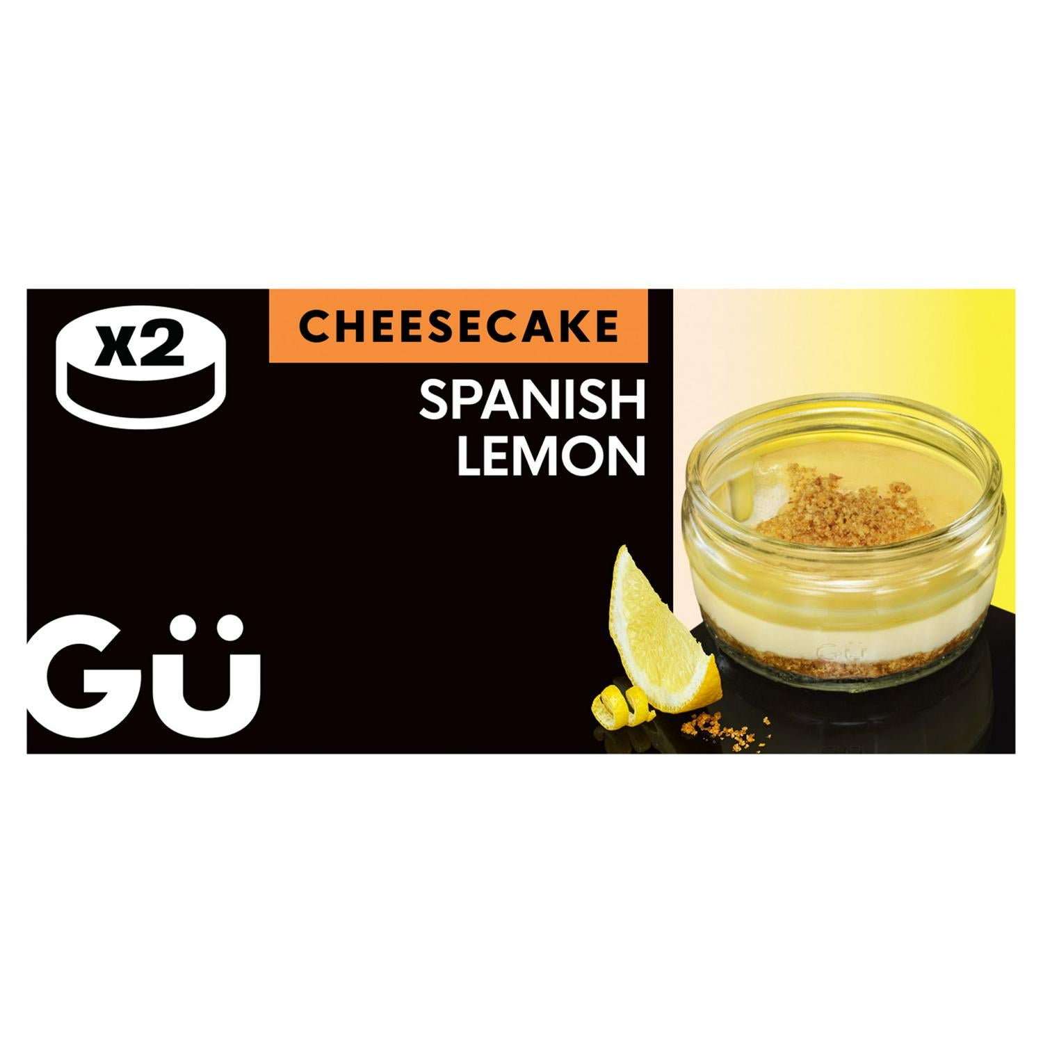 Gü Spanish Lemon Cheesecake Dessert Cups 2 x 85g, UK version