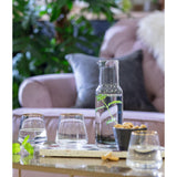 Habitat gold rim tumbler glassware item for drinks 354ml capacity, UK version