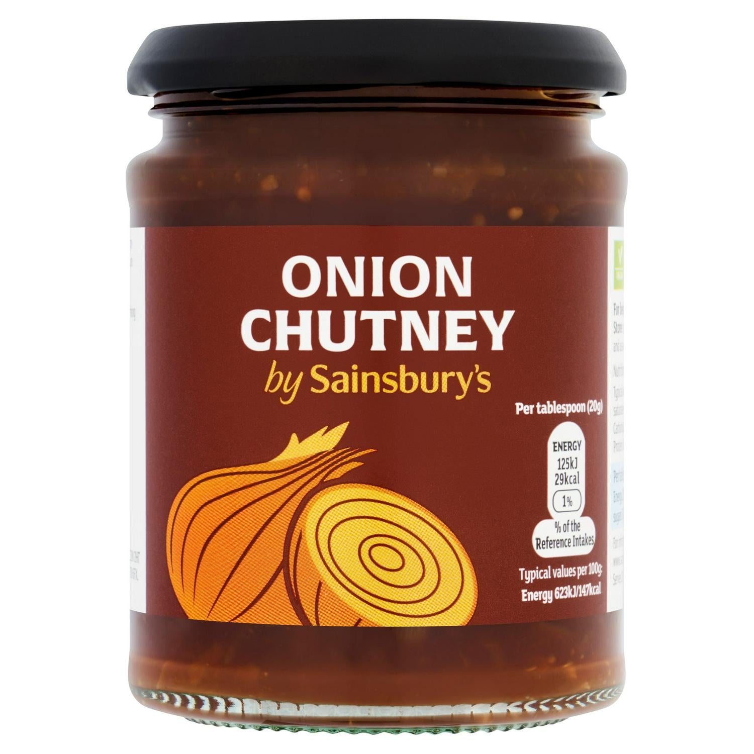 Sainsburys Onion Chutney 300g recyclable jar imported from the UK (British brand)