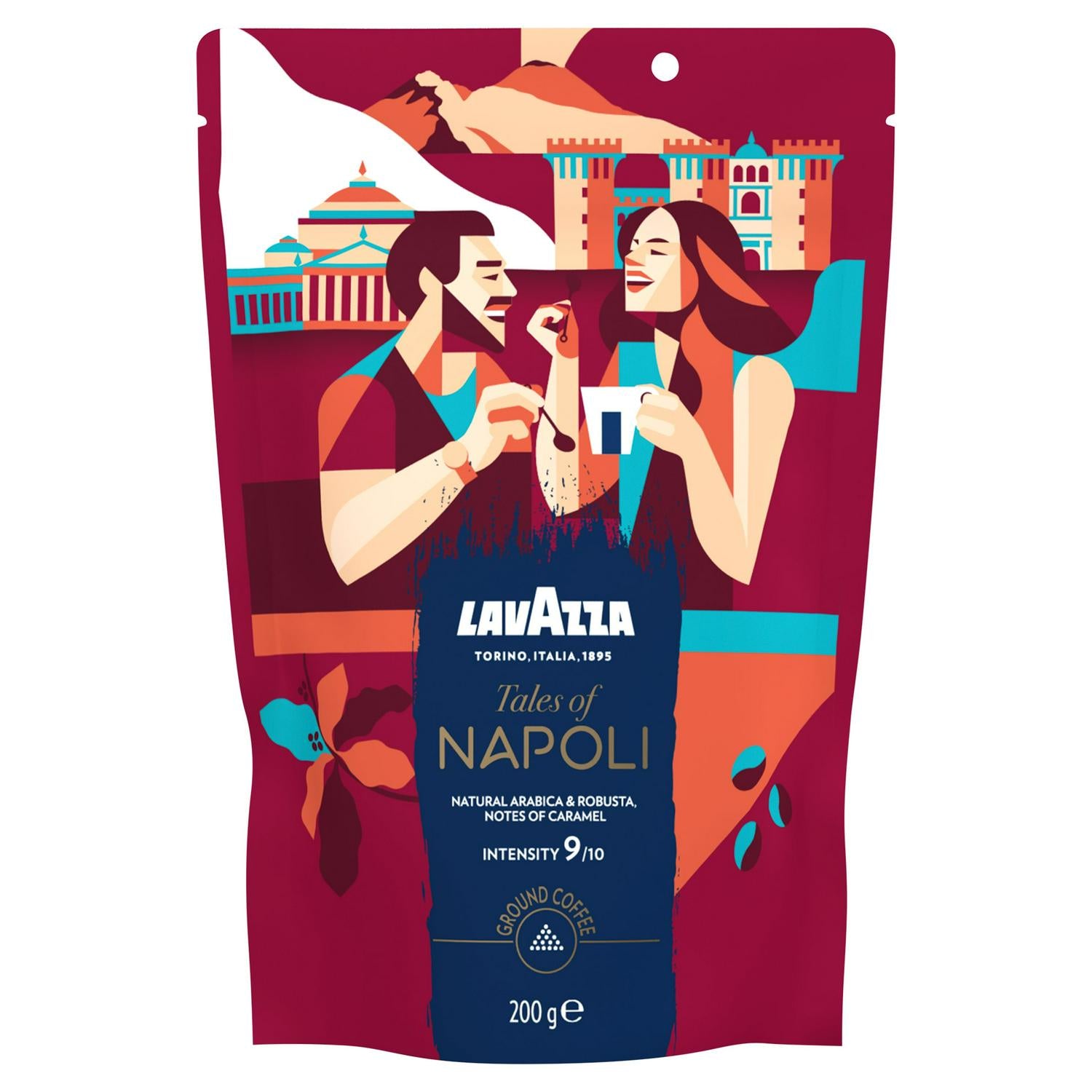 Lavazza Tales of Napoli Ground Coffee 200g from Italy