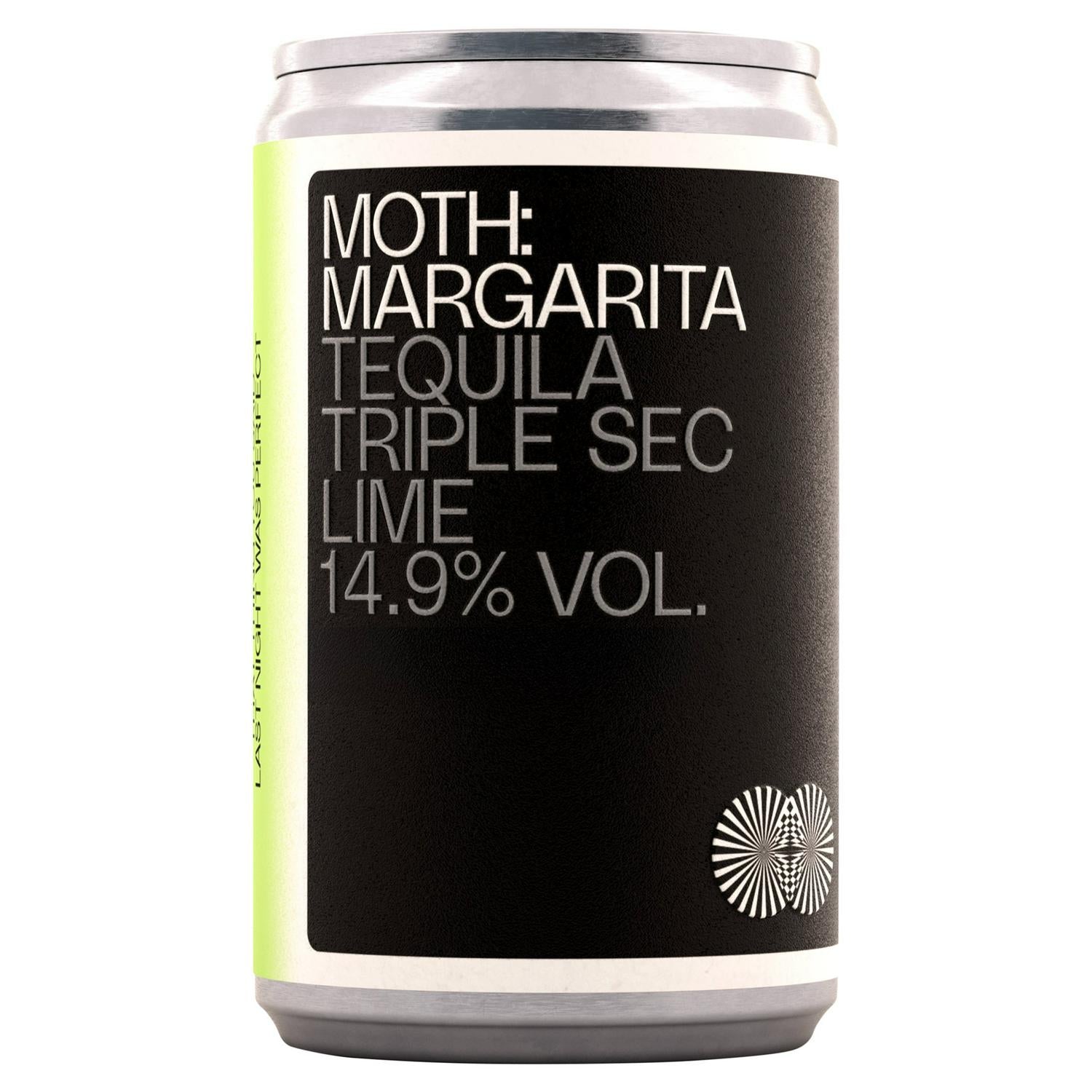 Moth Margarita ready to drink can imported from the UK