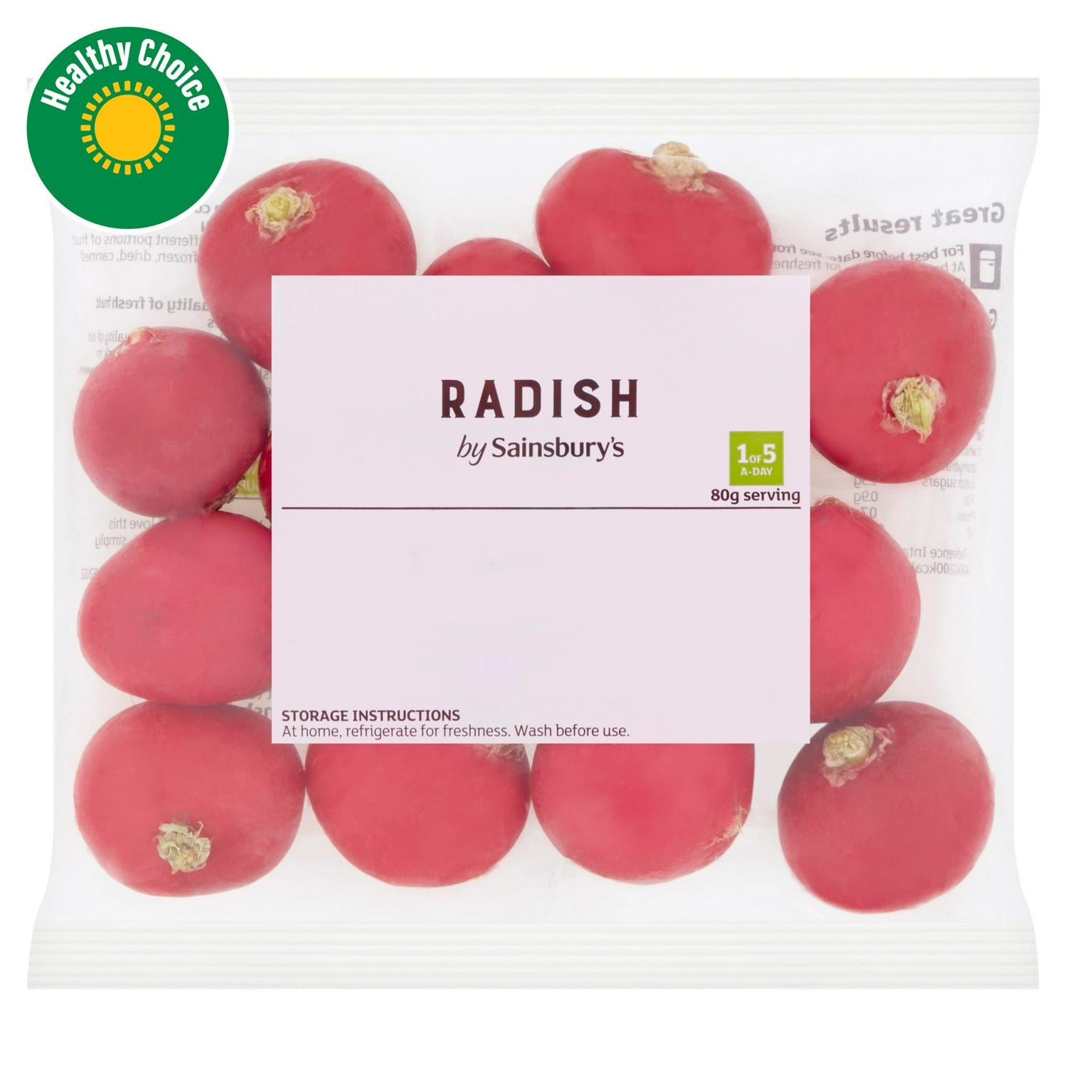 Sainsbury's radish fresh vegetable 240g, imported from the UK