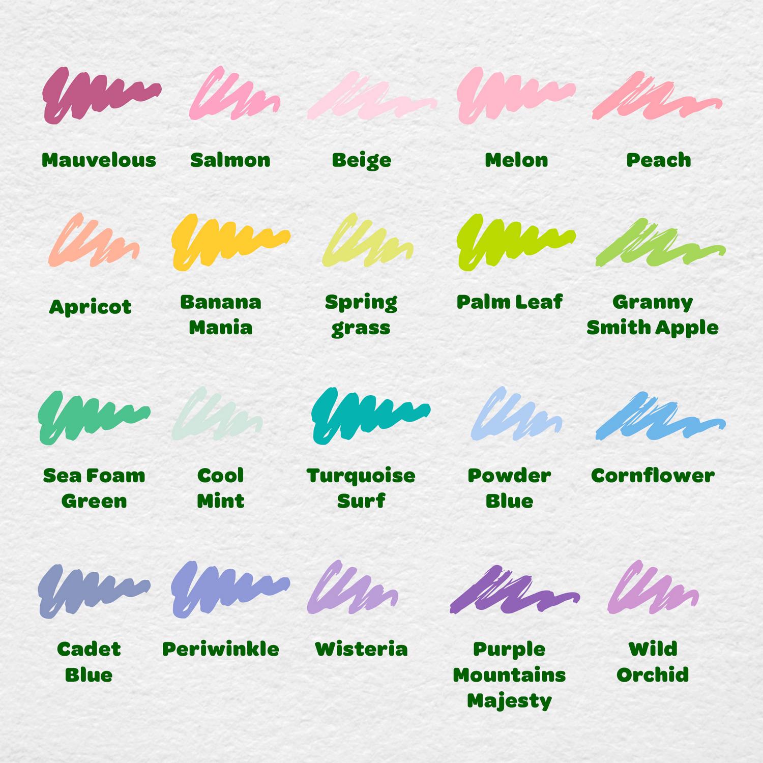 Crayola Supertips Pastel Markers Pack of 20 - British product