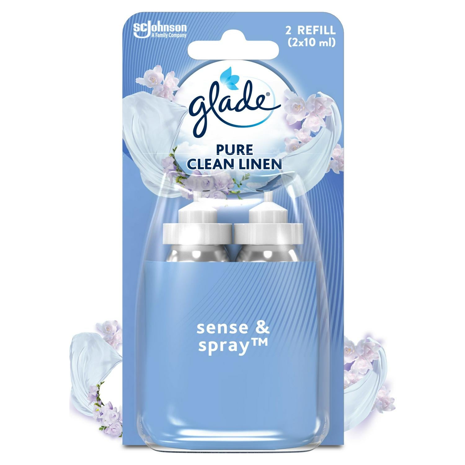 Glade air freshener twin refill Clean Linen 2 x 18ml, UK version