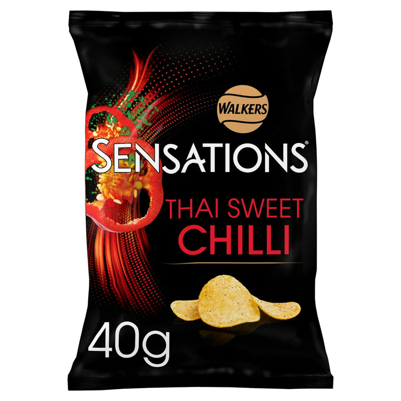 Walkers Sensations Thai Sweet Chilli crisps 40g (British brand)
