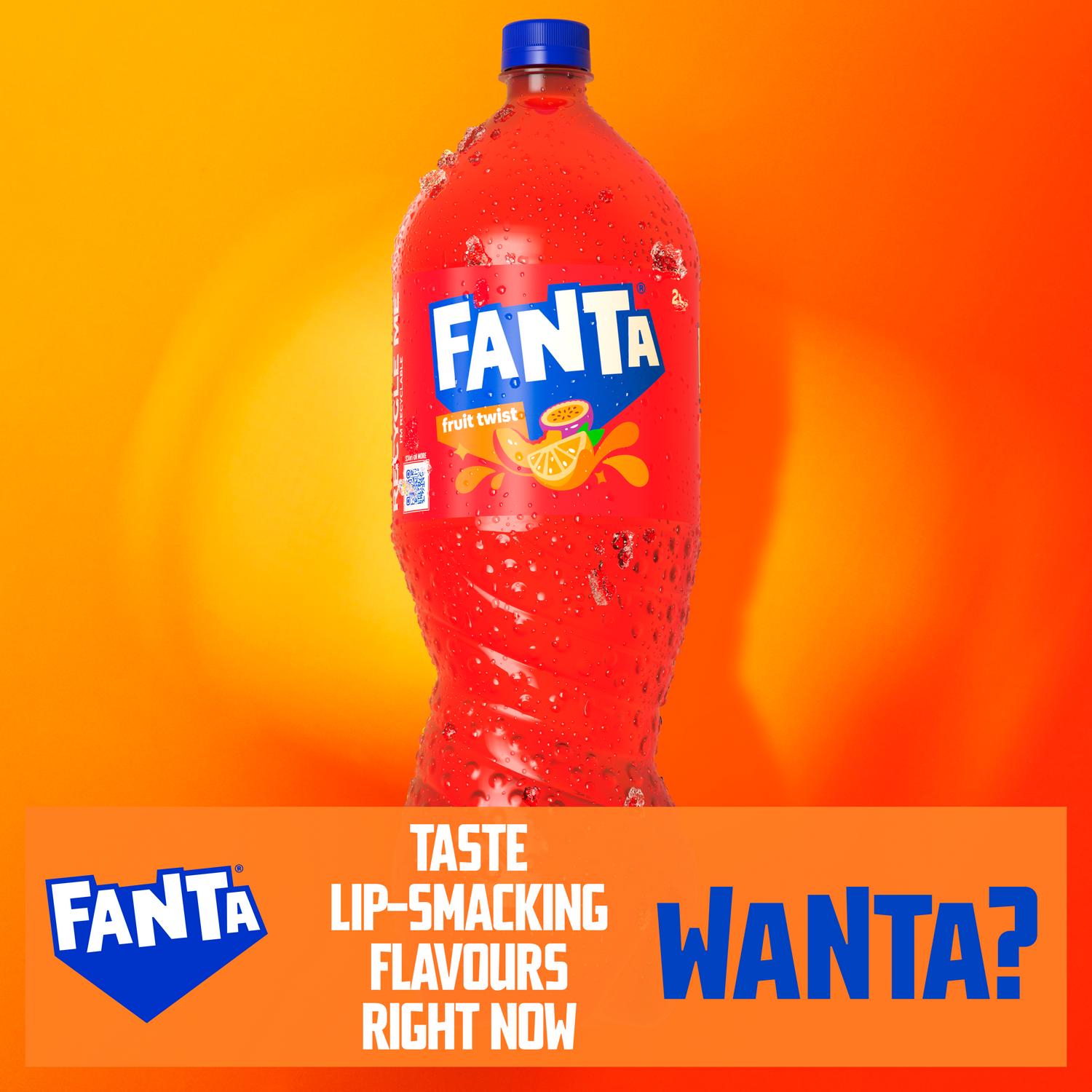 Fanta Fruit Twist Sparkling Mixed Fruit Drink 2L - British product