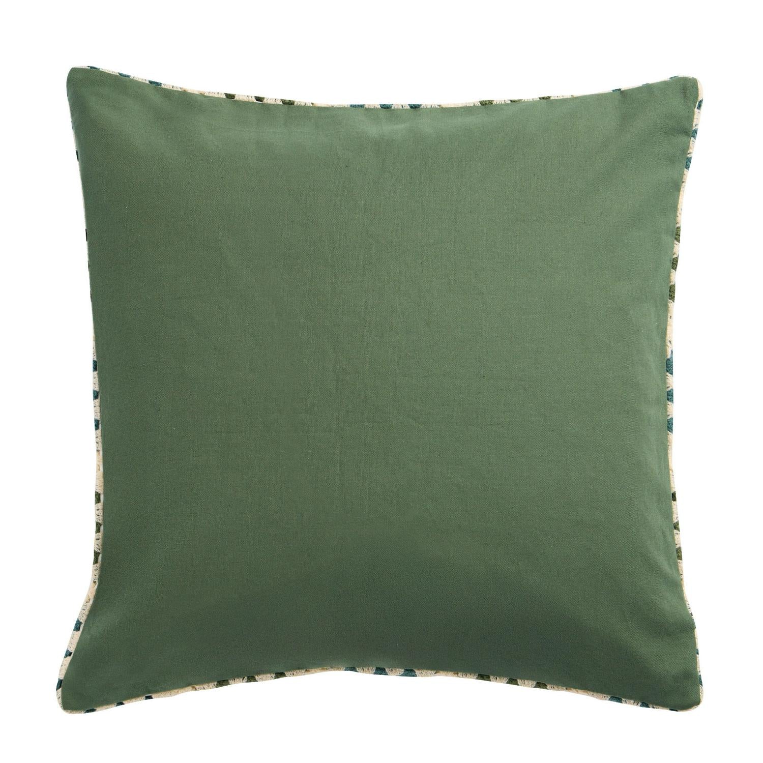 Sainsbury's Home crochet cushion green 43x43cm (British brand)