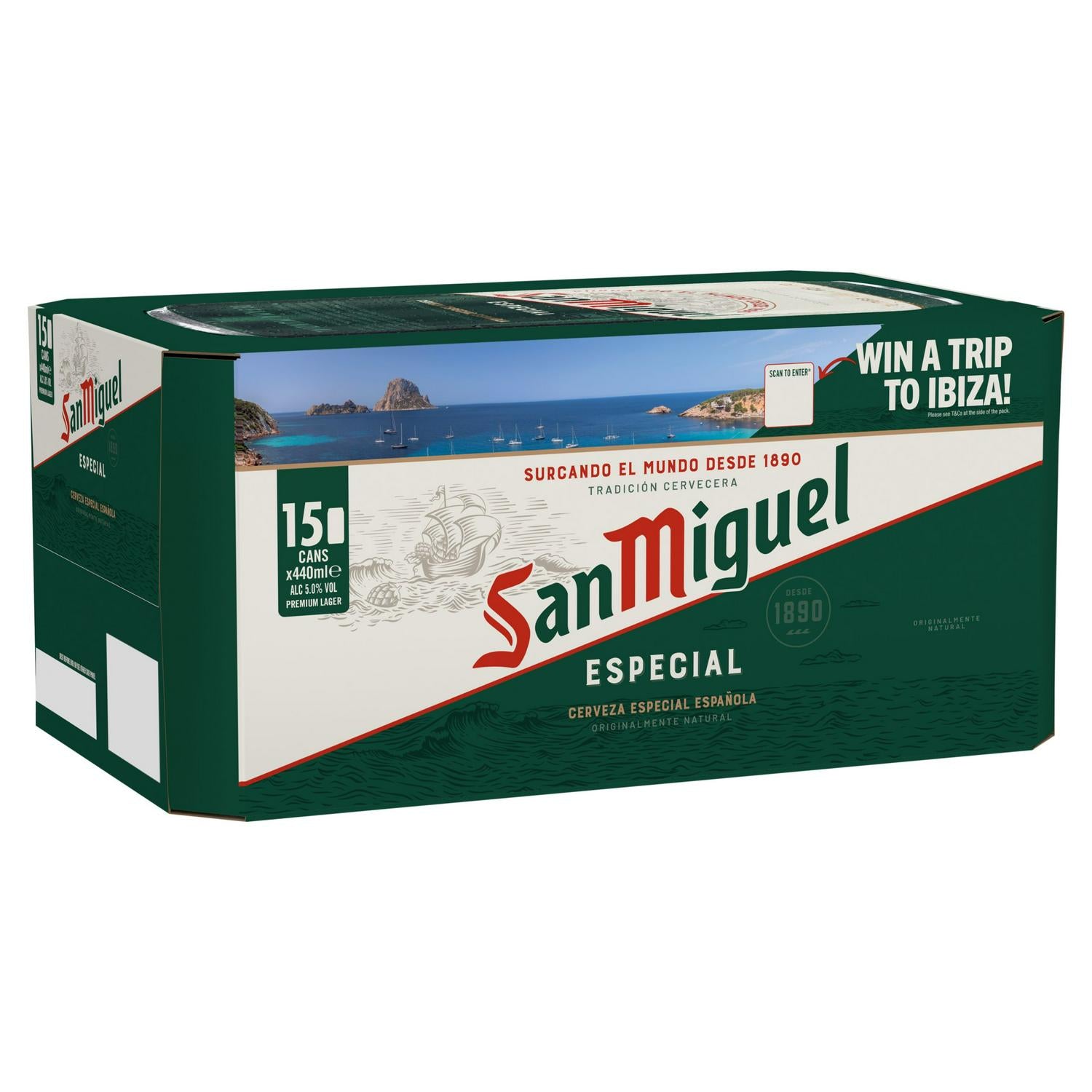 San Miguel Premium Lager Beer 15 x 440ml (British brand)