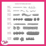Tala Icing Bag Set Of 8 Nozzles (British brand)