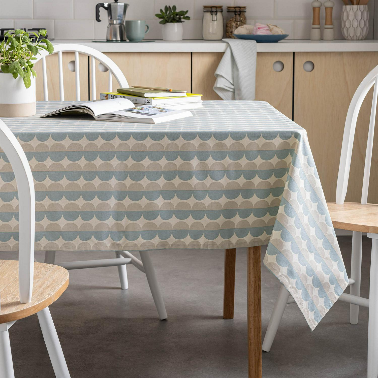 Habitat Block Print Wipe Clean Table Cloth