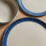 Habitat Artisan Stripe dinner plate blue 28cm, UK version