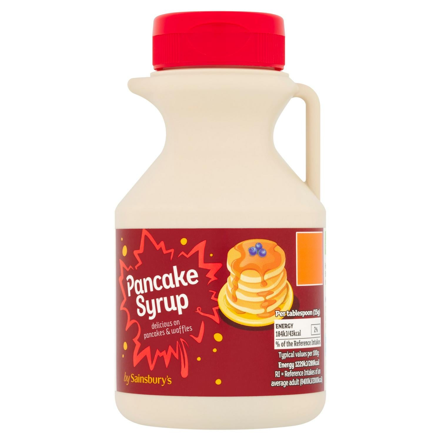 Sainsbury's maple flavoured pancake syrup 330g (British brand)