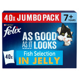 Felix Senior Cat Food Fish Selection in Jelly 40 x 85g - British product