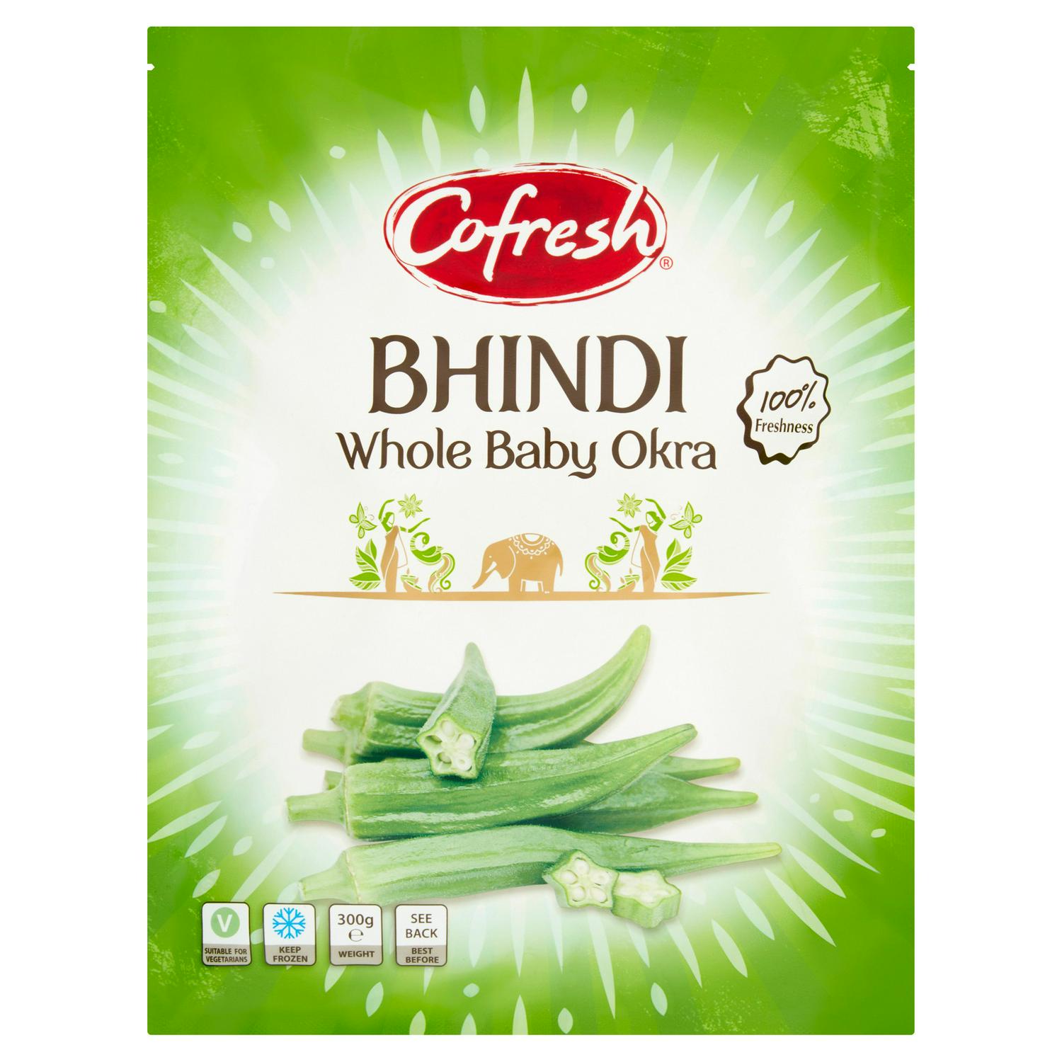 Cofresh Whole Baby Okra 300g Frozen - British product