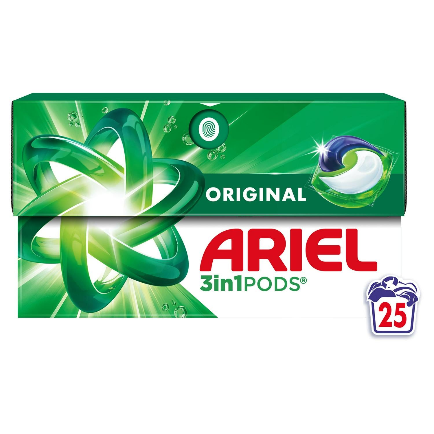 All-in-One Stain and Odour Removing Laundry Capsules for 25 Washes, Cold Water Compatible