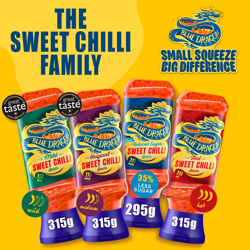 Blue Dragon Hot Sweet Chilli Dipping Sauce 315g - British product