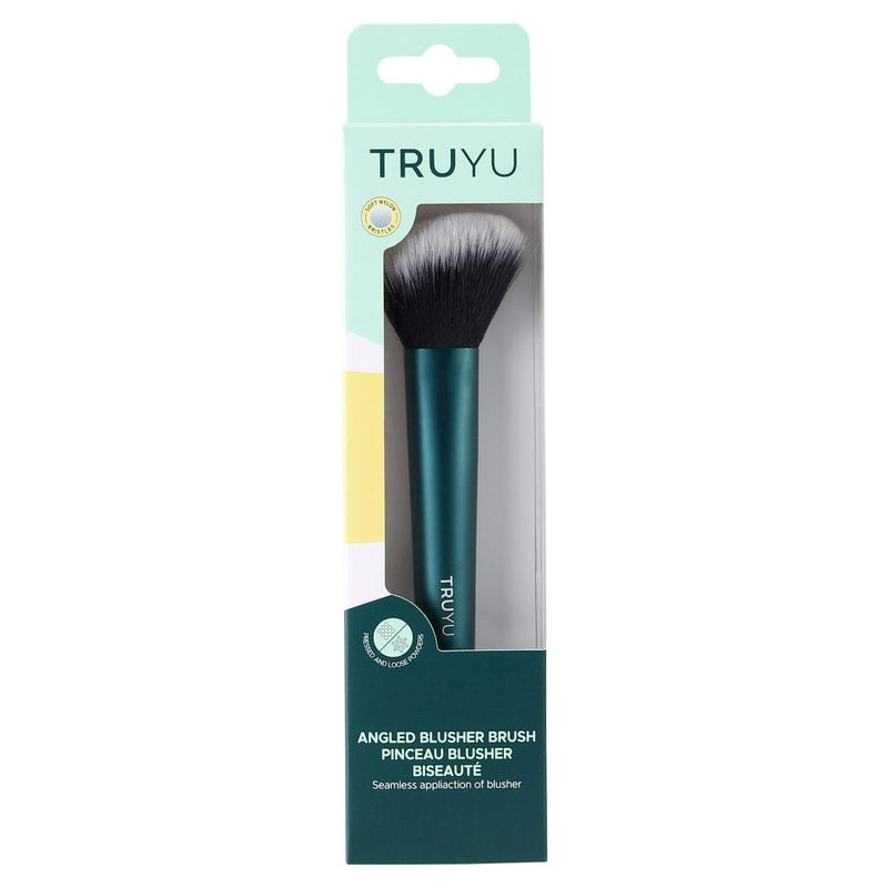 Truyu angled blusher brush soft nylon bristles (British brand)