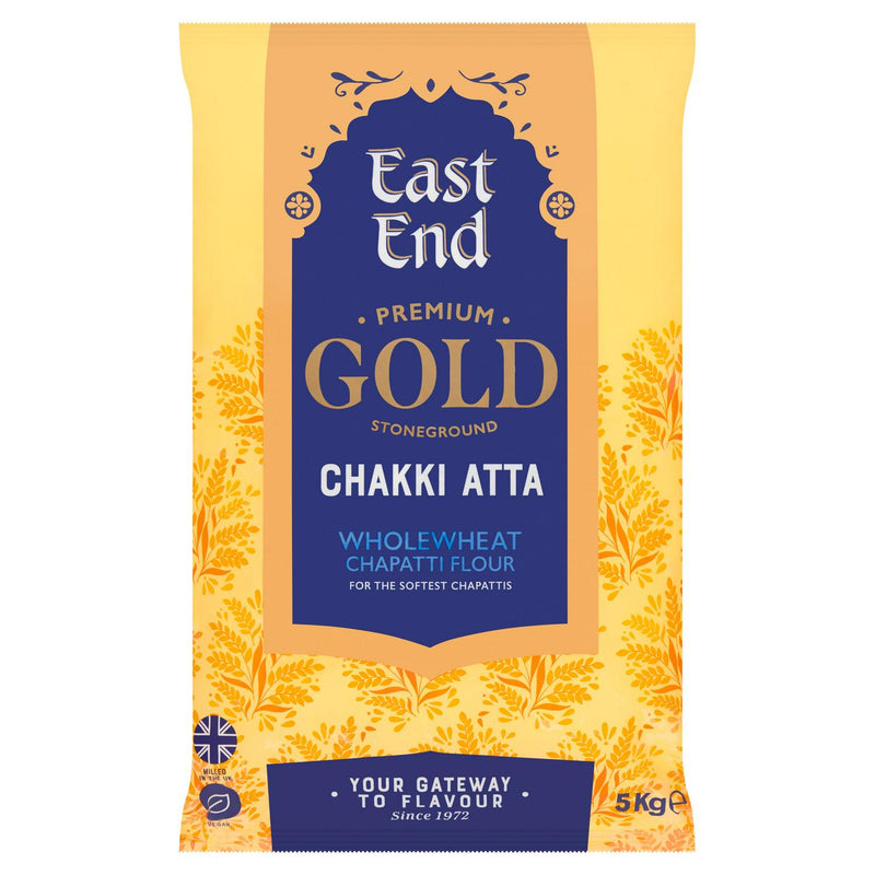 East End chapatti flour stoneground wholewheat 5kg - British product