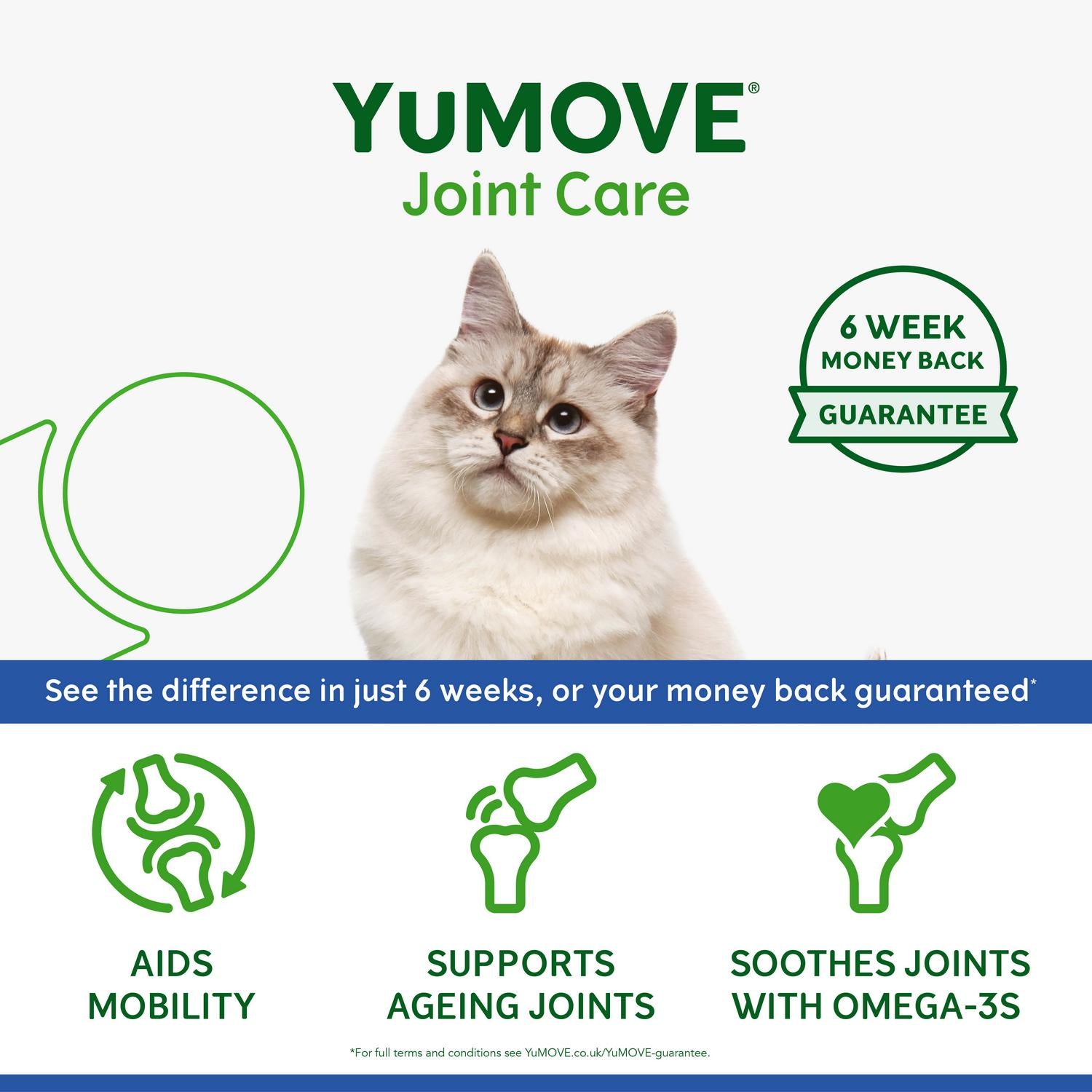 YuMOVE Joint Care Daily Bites for Senior Cats 45g (British brand)