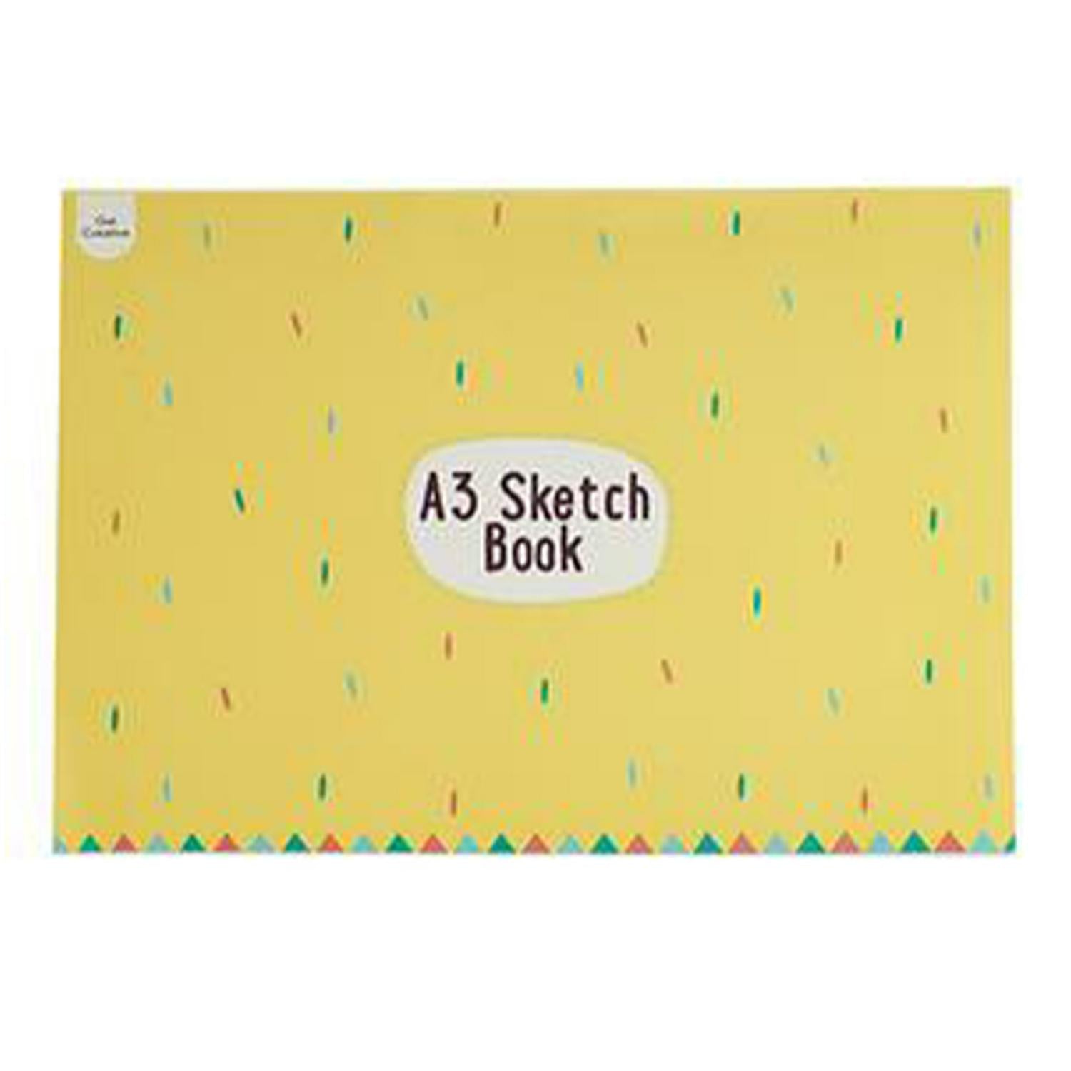 Get Creative A3 Sketch Book with 40 blank pages, UK version