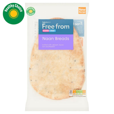 Melke- og glutenfrie Naanbrød med Nigellafrø 180g