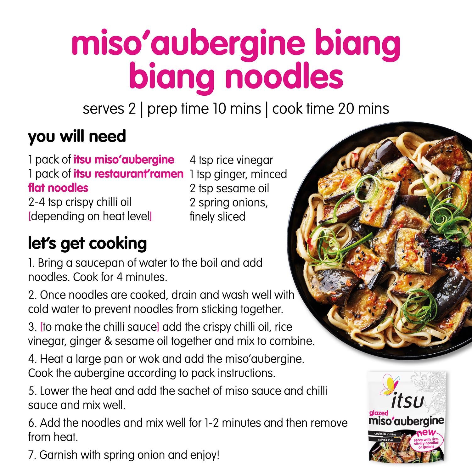 itsu Glazed Miso Aubergine Microwave Dinner 330g, UK version