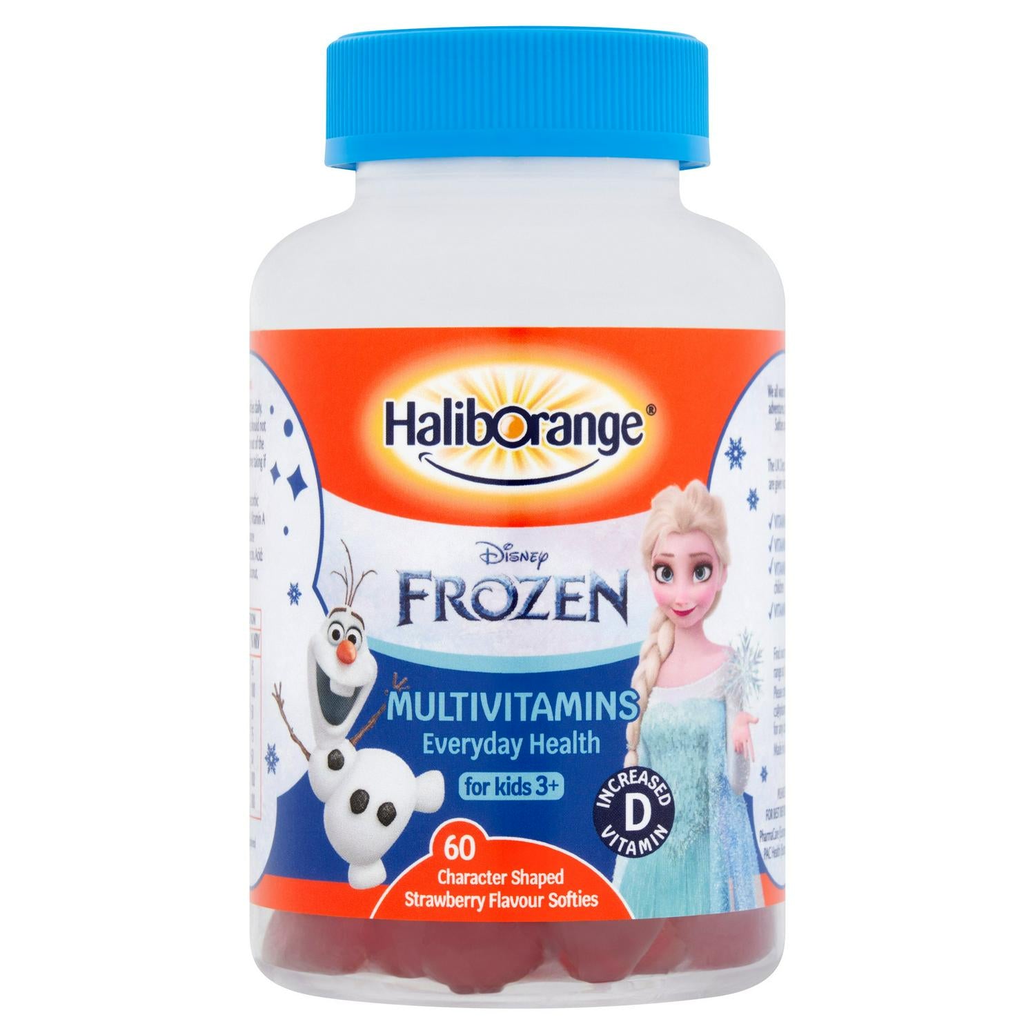Haliborange Disney Frozen Multivitamins Strawberry Softies 60 Count, UK version