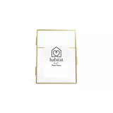 Habitat Skinny Metal Easel Picture Frame - Gold - 21x17cm