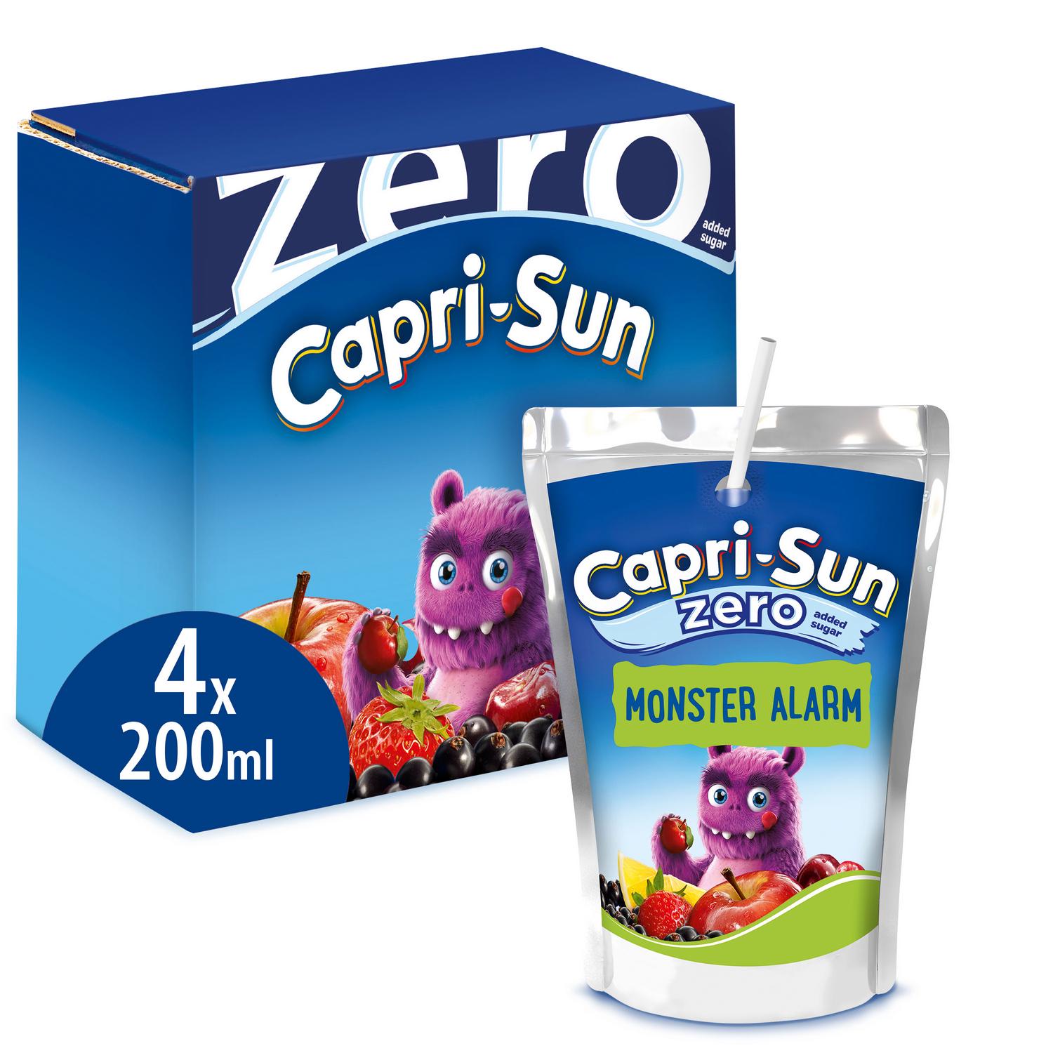 Capri Sun Zero Monster Alarm Kids Juice 4 x 200ml - British product