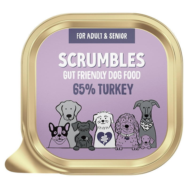 Scrumbles wet dog food Turkey 150g (British brand)