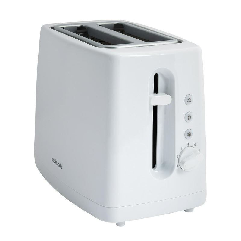 Cookworks New Basic 2 slice toaster white - British product