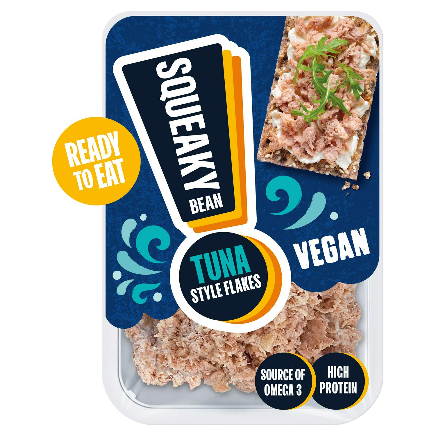 Squeaky Bean tuna style flakes vegan alternative 120g (British brand)