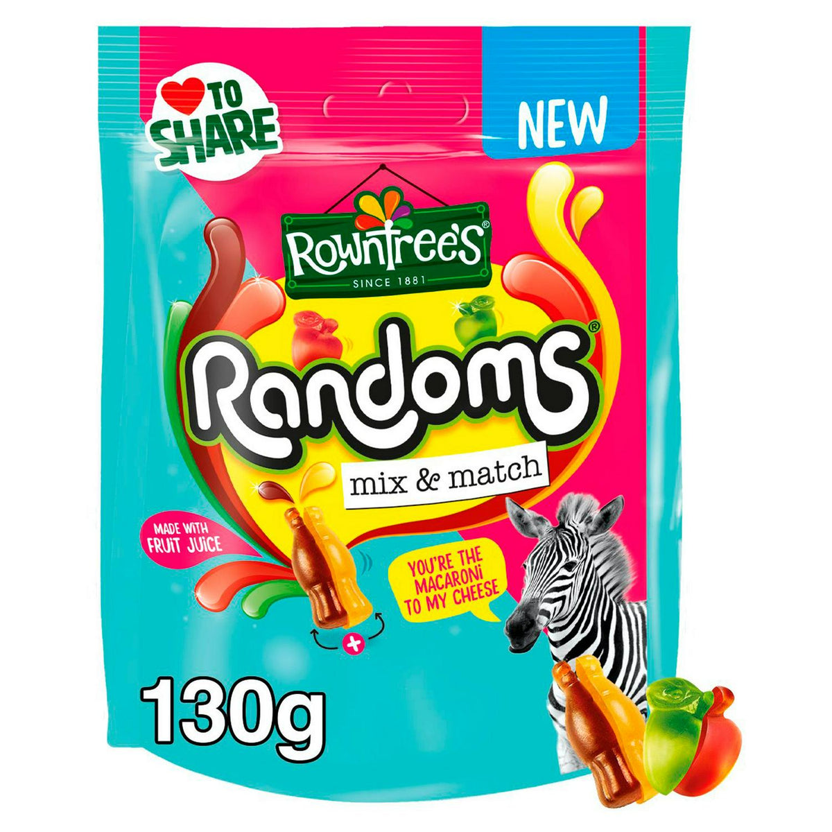 Rowntree's Randoms Mix & Match Sweets Sharing Bag 130g