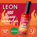 Leon hot honey sriracha sauce with blossom honey 155ml, UK version