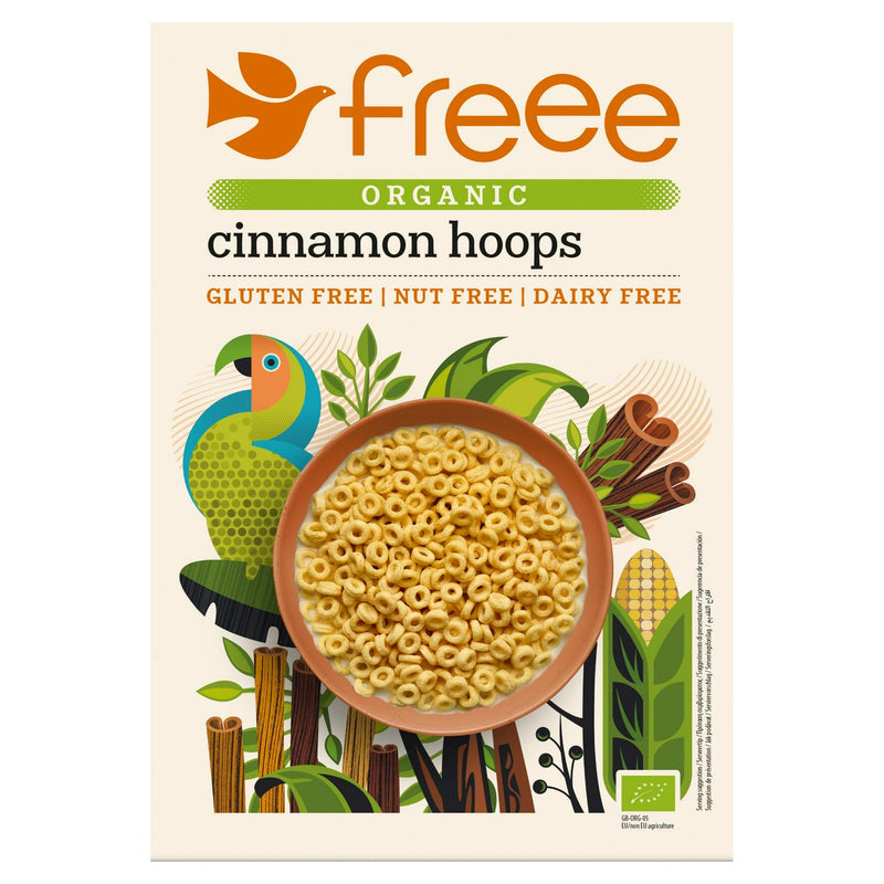 Freee gluten free cinnamon hoops cereal 300g - British product