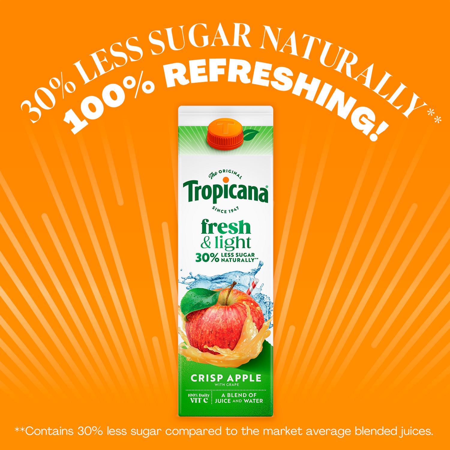 Tropicana Fresh & Light Apple Juice Blend Drink 850ml