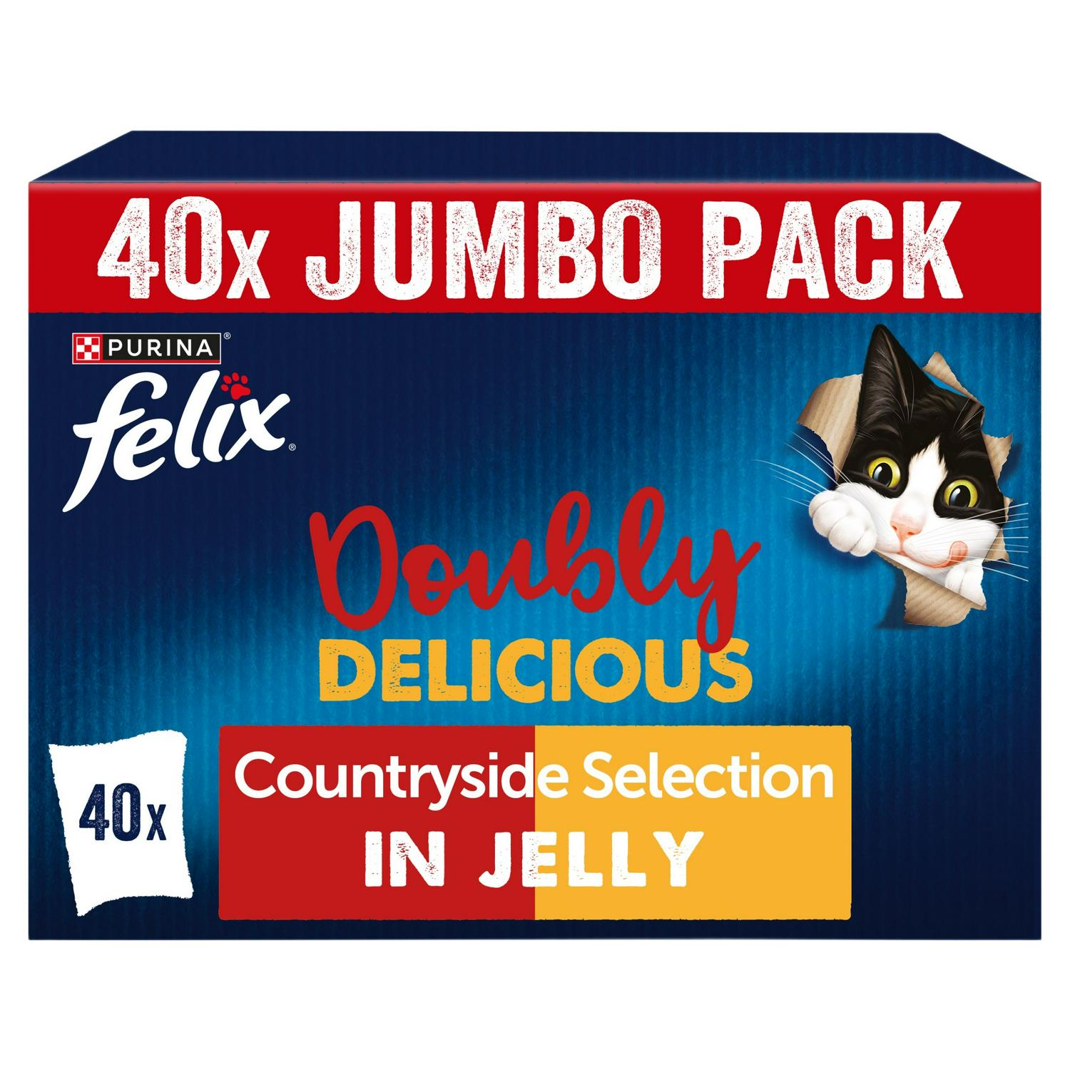 Felix Doubly Delicious Countryside Selection Wet Cat Food 40 x 85g