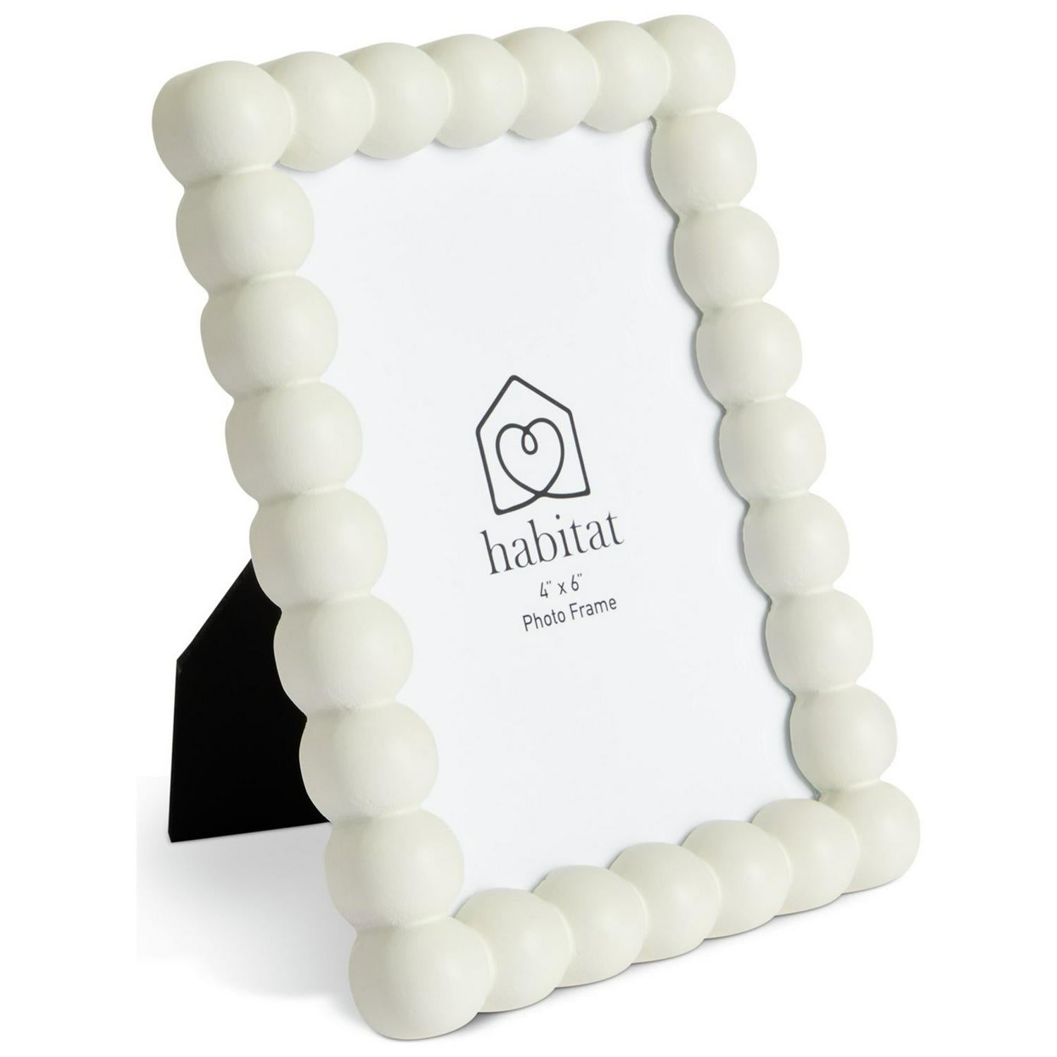 Habitat white bobble picture frame 4x6 photo holder, UK version