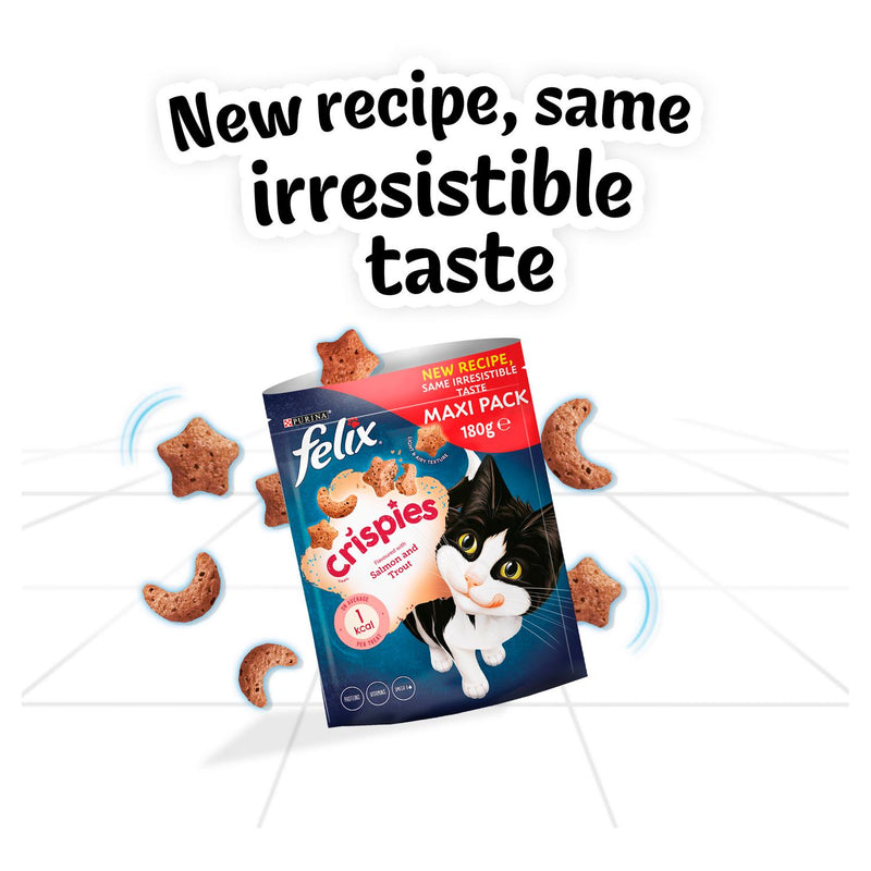 Felix Crispies Salmon & Trout Cat Treats 180g