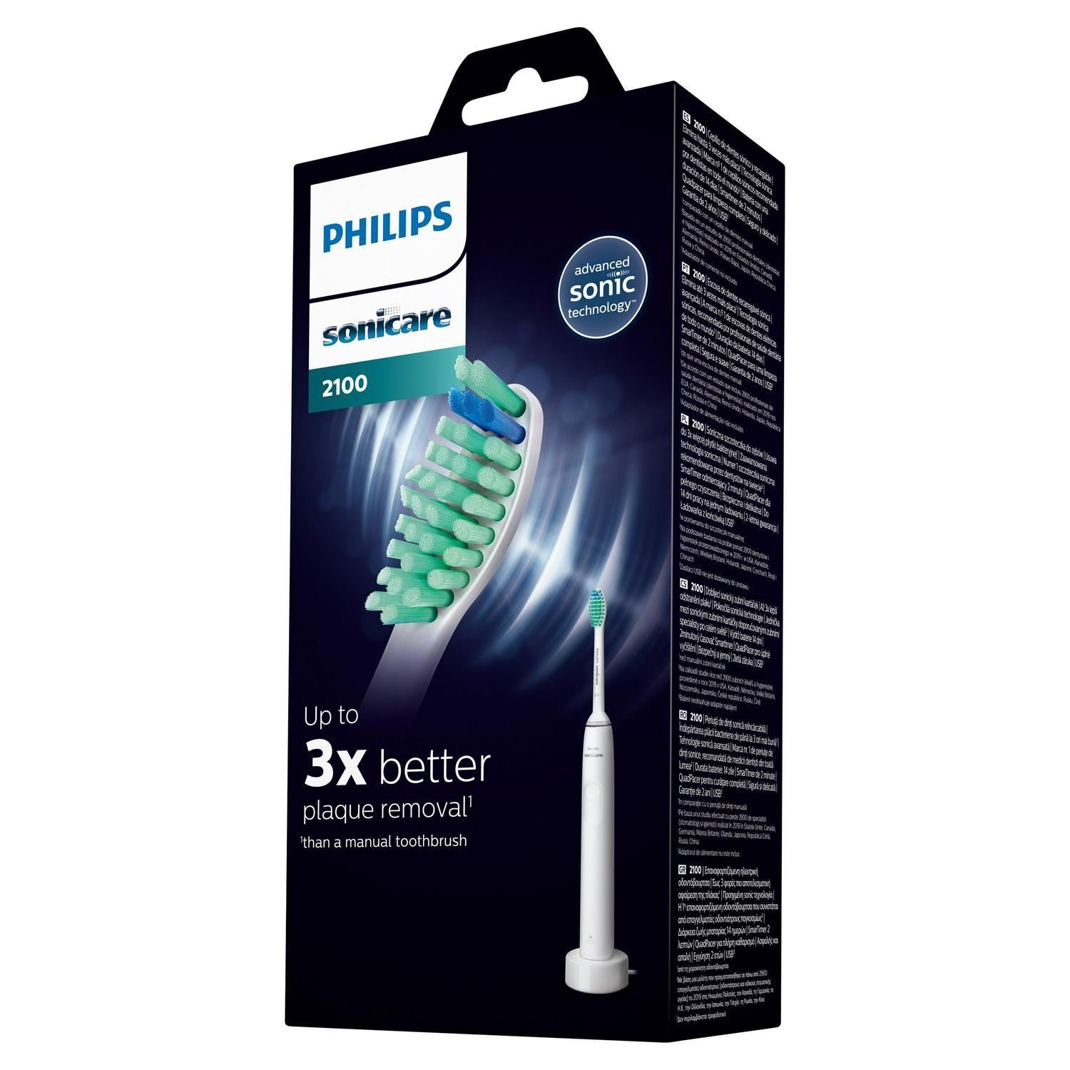 Rechargeable Sonic Electric Toothbrush with 14-Day Battery Life