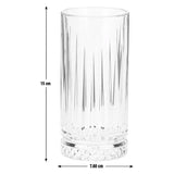 Habitat Pressed Hi Ball Glass 445ml - British product