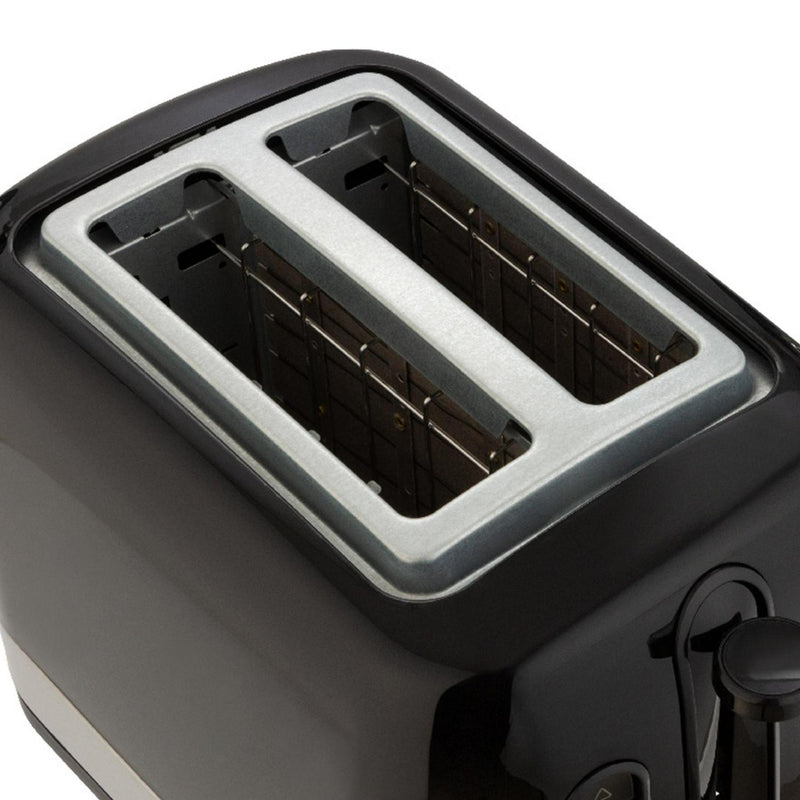 Cookworks illuminated black 2 slice toaster - British product