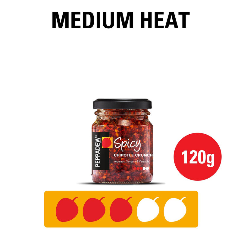 Peppadew Spicy Chipotle Crunch Pickled Peppers 120g, imported from the UK