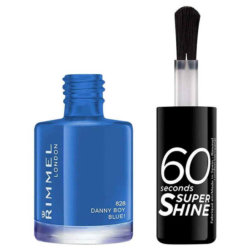 Rimmel London Danny Boy blue nail polish 8ml, imported from the UK