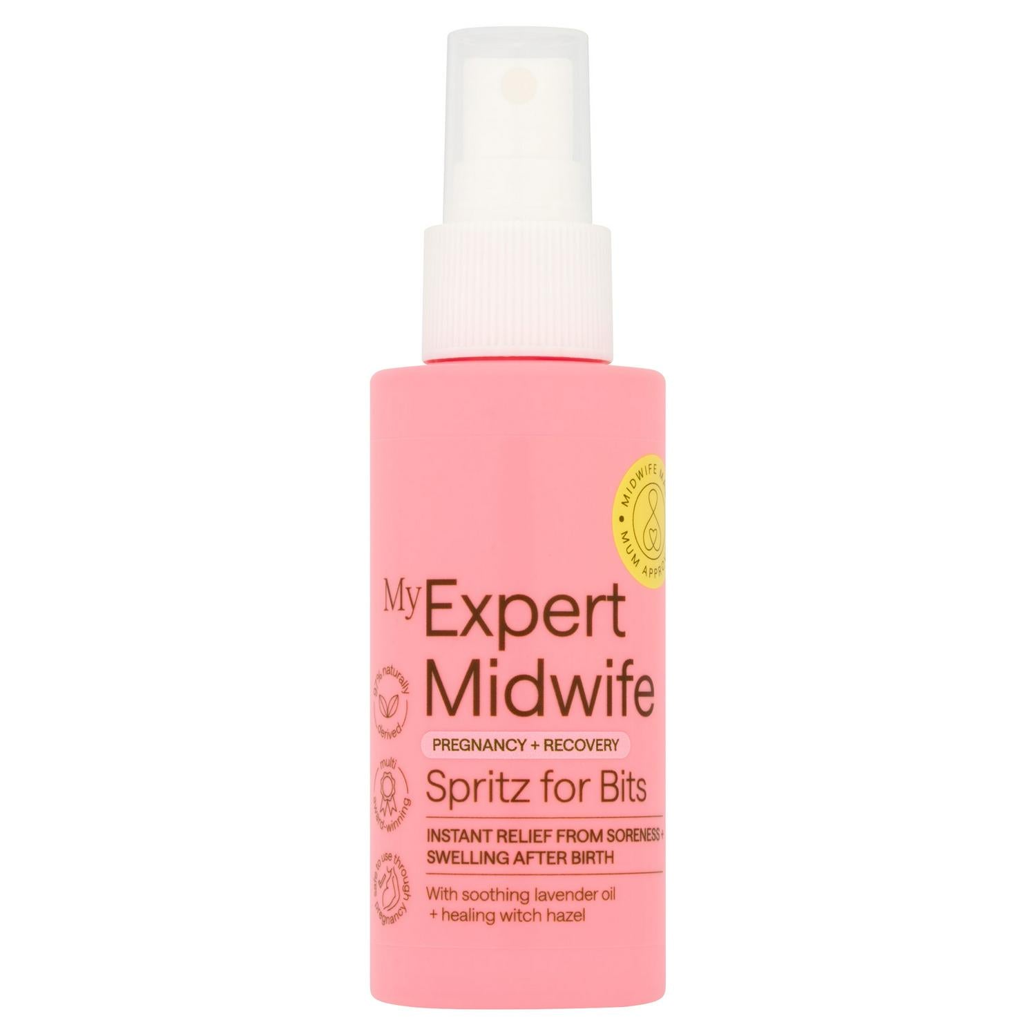 My Expert Midwife perineal relief spritz instant relief 100ml, imported from the UK