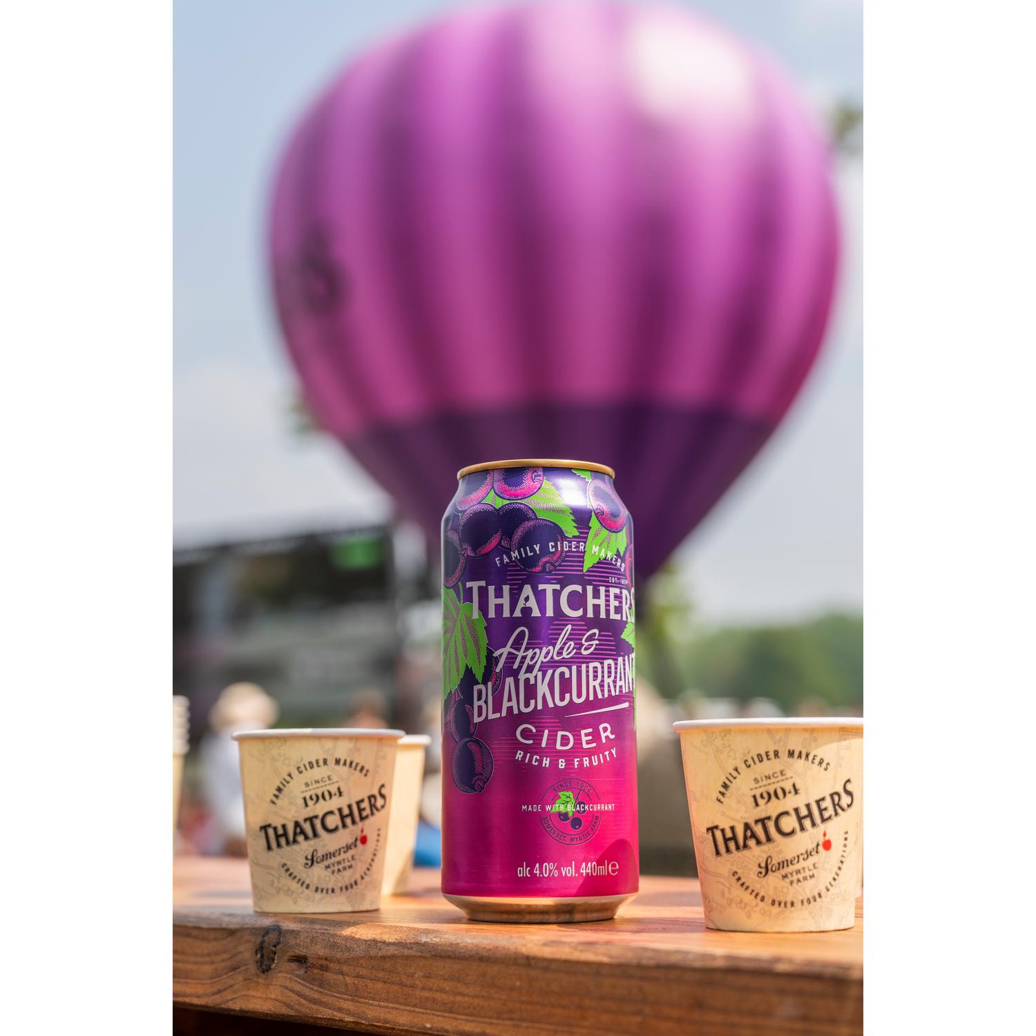 Thatchers Apple & Blackcurrant Cider 4x440ml (British brand)