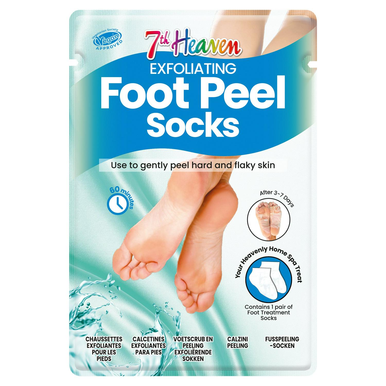 7th Heaven foot peel socks, UK version