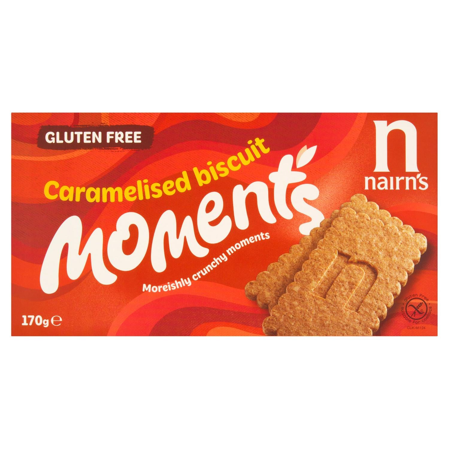 Nairn's caramelised gluten-free biscuit 170g, imported from the UK