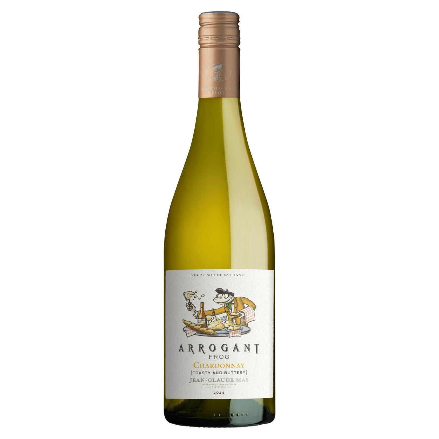 Chardonnay White Wine with Toasty and Buttery Notes