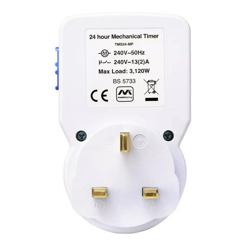 Masterplug 24 Hour Mechanical Segment Timer imported from the UK